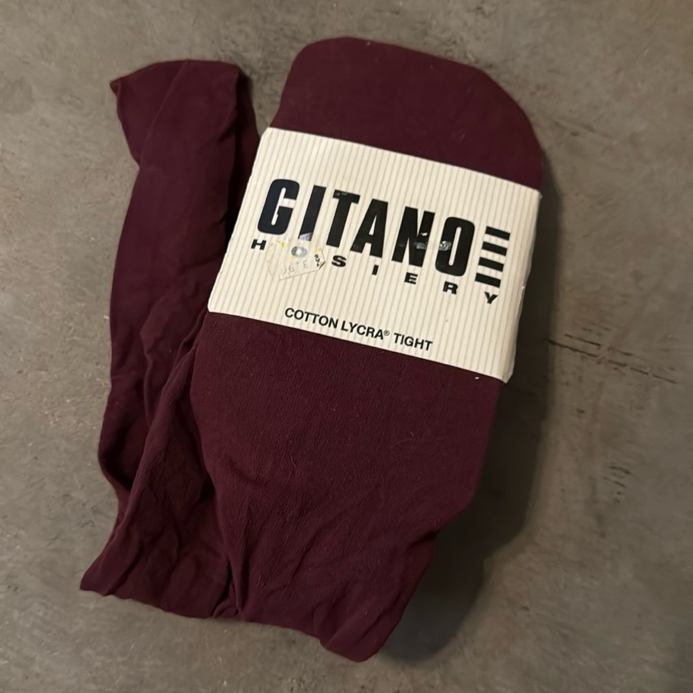 Vintage 90s Gitano Hosiery wine size medium
